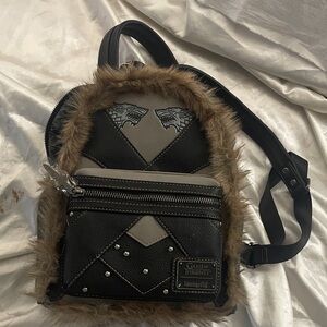 Loungefly Game of Thrones Faux Fur Backpack
